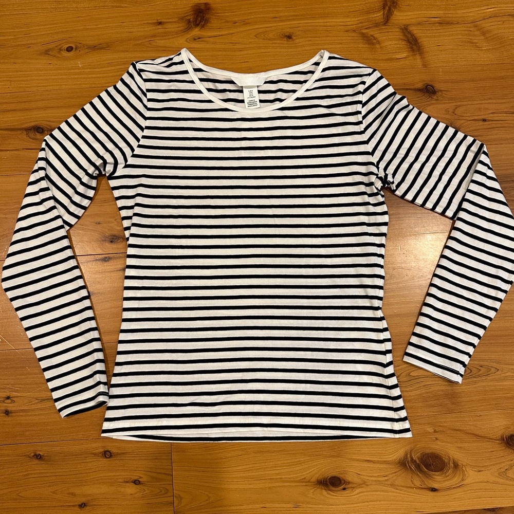 H&M long sleeve striped tee